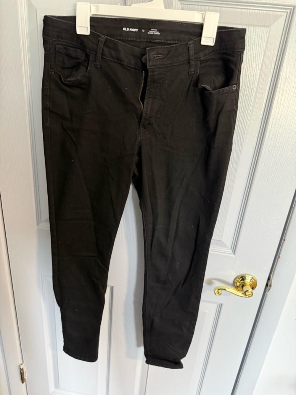 Old Navy Black Rockstar Super Skinny Jeans